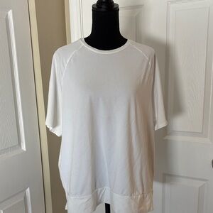 Eileen Fisher White Short Sleeve Top